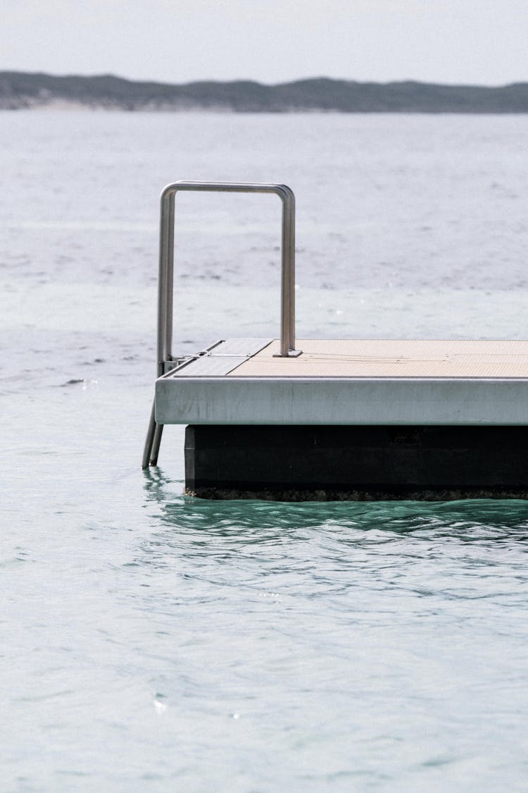 Metal Handrail On Pier