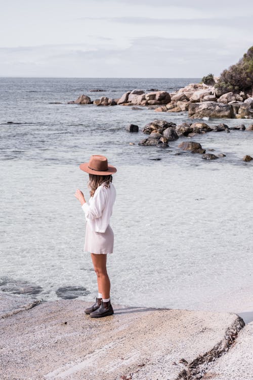 A Woman Standing on the Shore