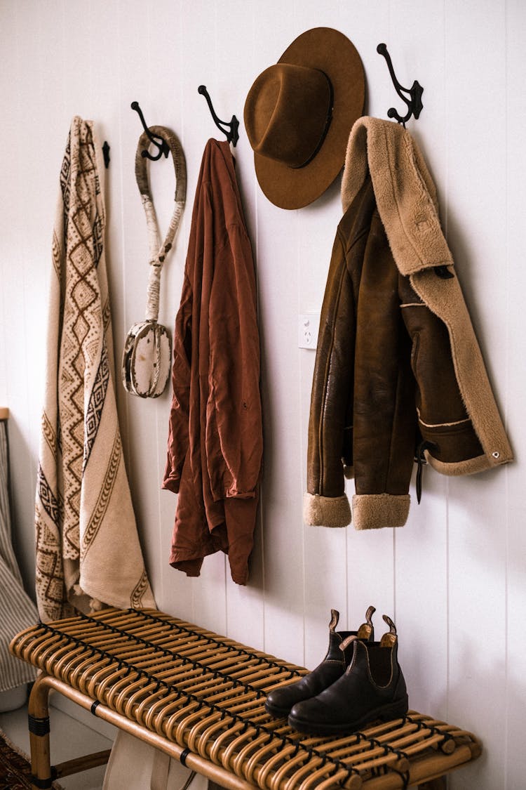 Coats Hanged On The Wall