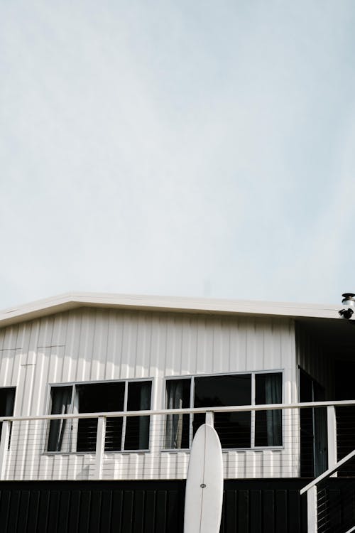 White Wooden House Under the Blue Sky