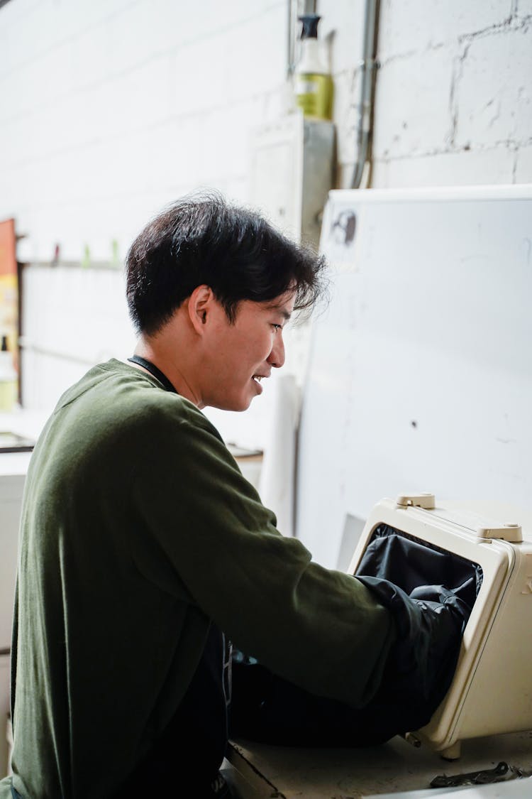 Man In Green Sweater