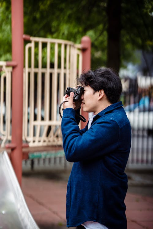 A Man Taking a Photo