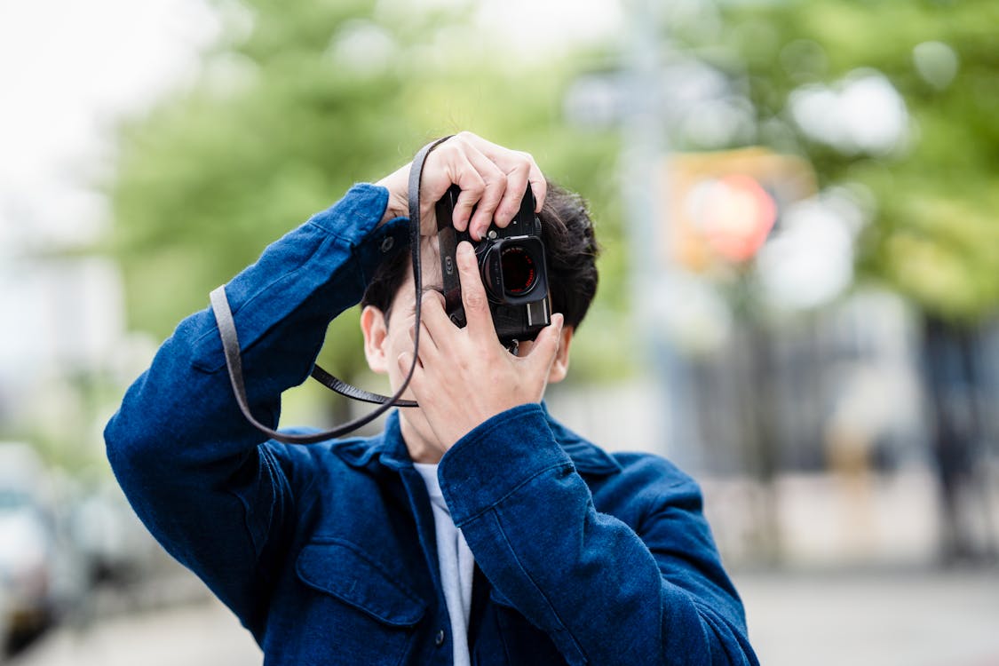 A Man Taking a Photo