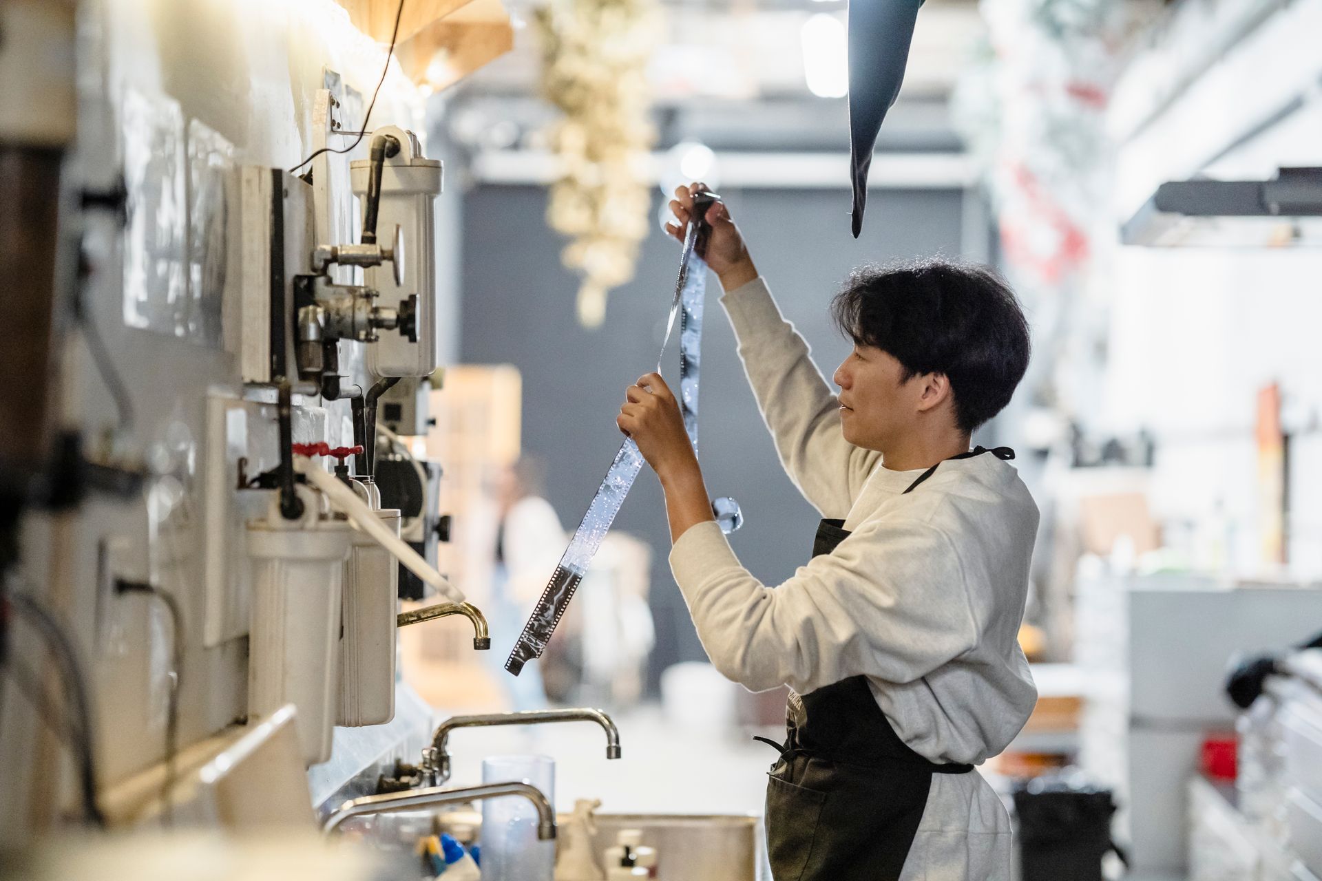 Man Working in Laboratory