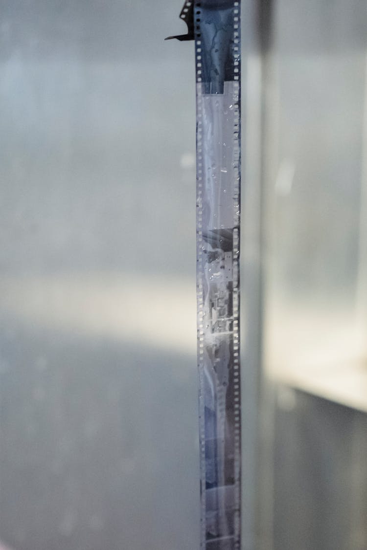 Close-up Of Film And Image Developing