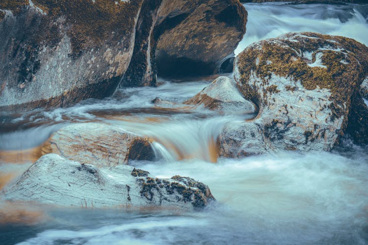 Landscape With Rocks And Streams