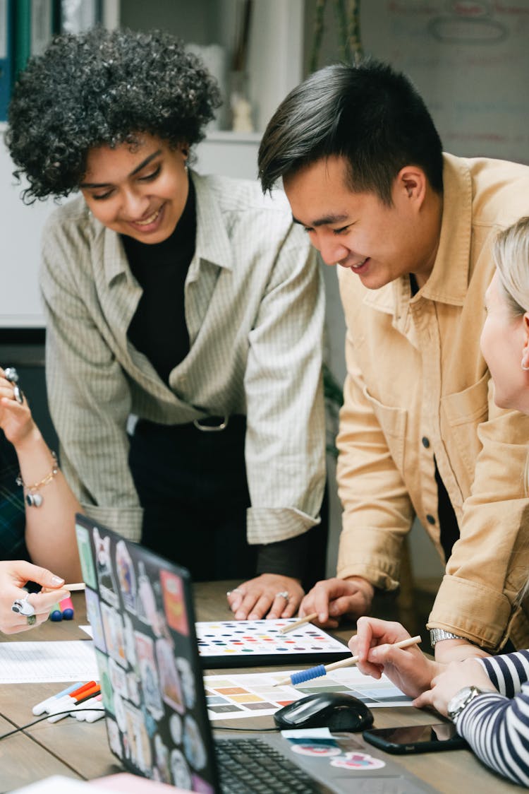 A Colleagues Working Together