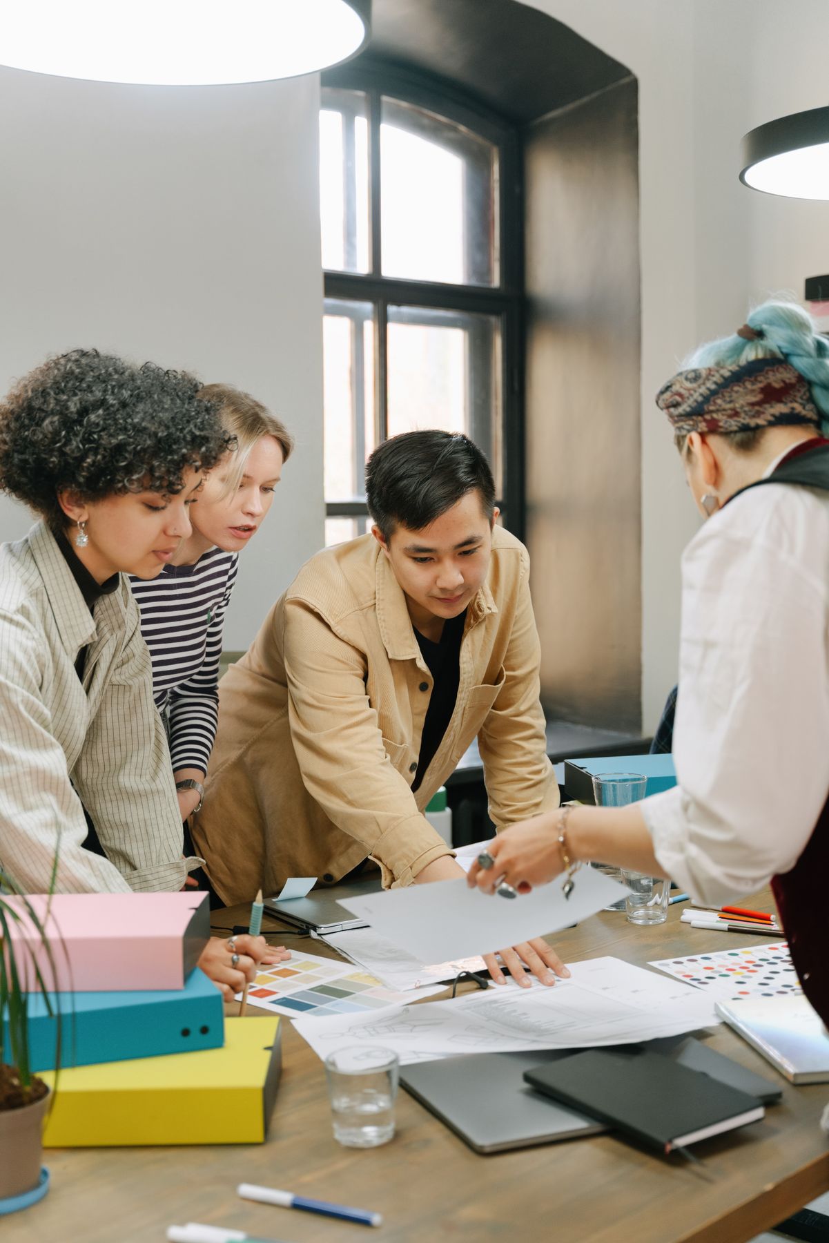 The Brand Nest team collaborating on a small business brand