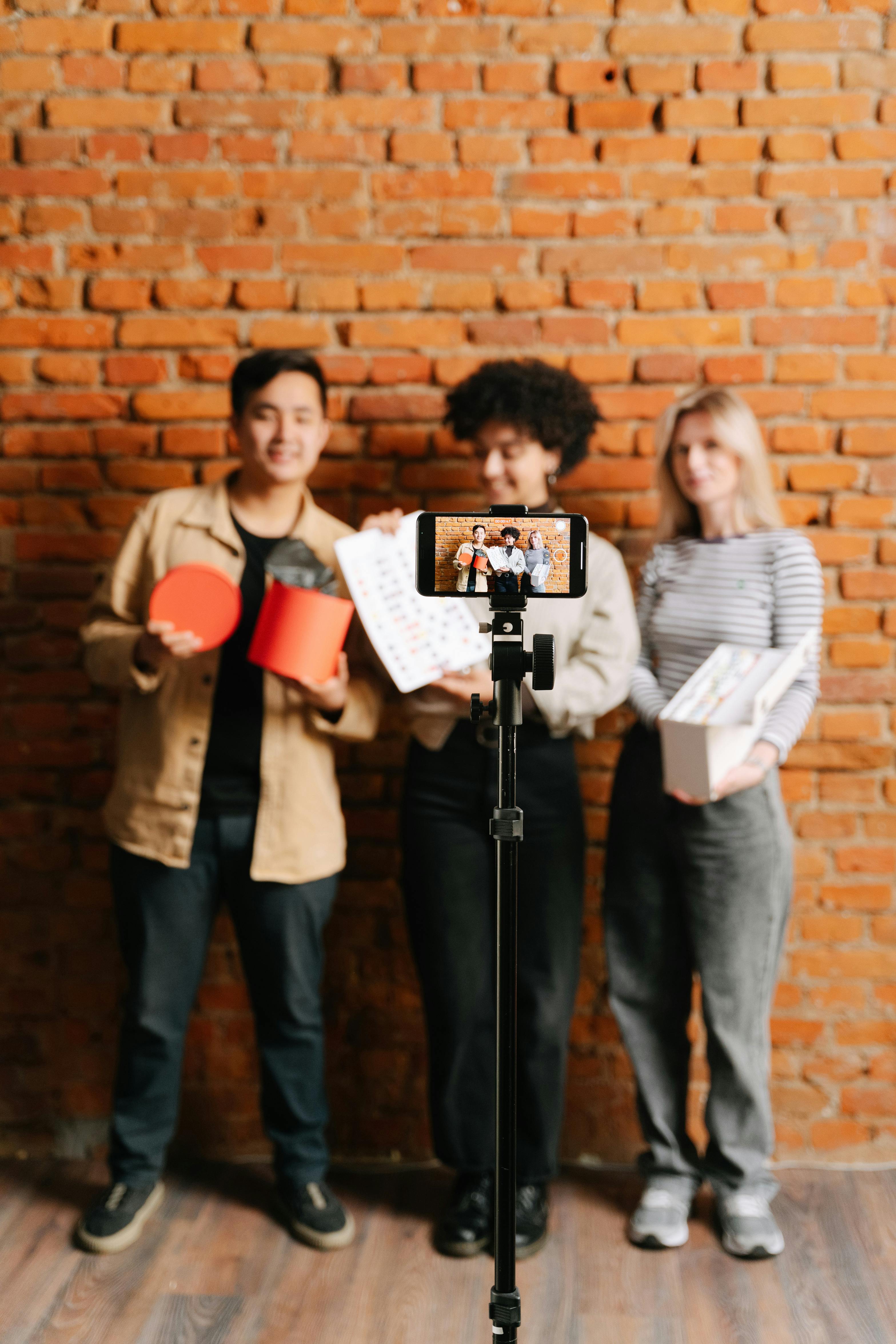 friends vlogging together