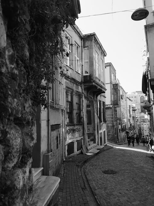 Narrow Street Between Old Buildings