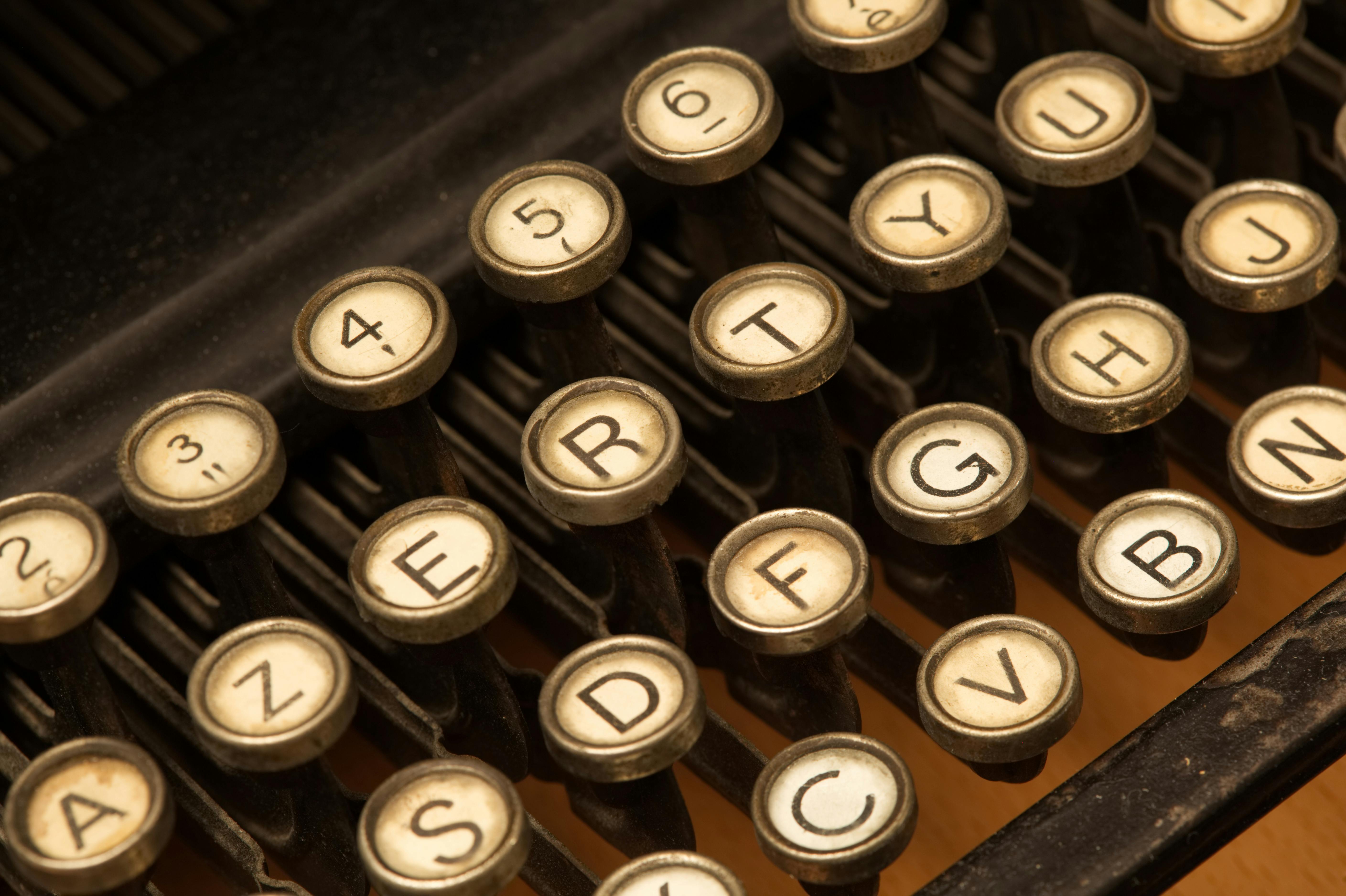 Free stock photo of letter, letters, typewriter