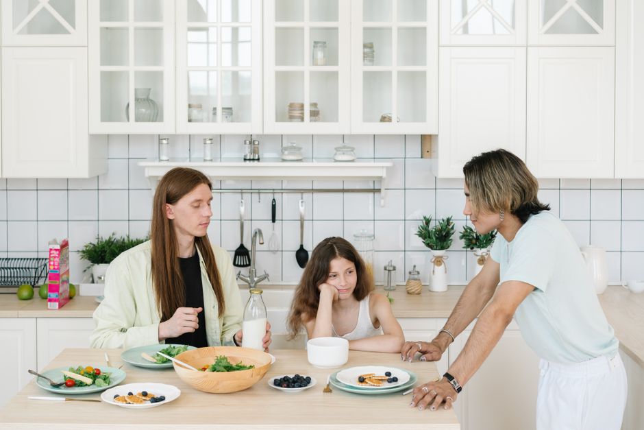 family calendar on kitchen wall candid lifestyle lifestyle photo 2