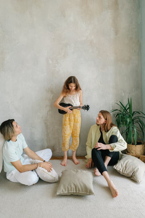 A Girl Playing Ukulele