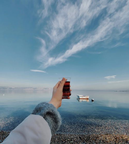 Free Δωρεάν στοκ φωτογραφιών με γυαλί, θάλασσα, κατακόρυφη λήψη Stock Photo