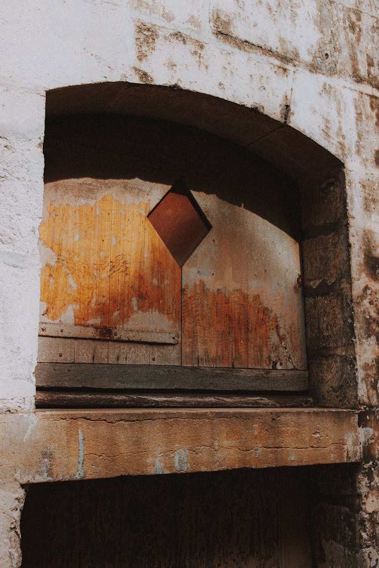 Close-up Of A Carving In An Ancient Building Wall