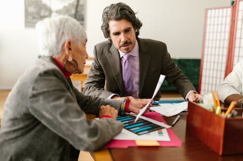 A Man and a Woman having a Meeting