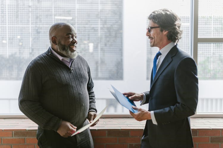 Men Having A Good Conversation