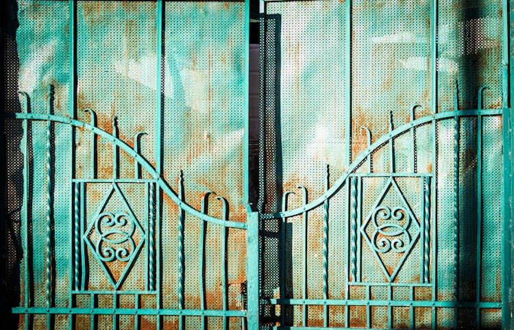 White Metal Gate