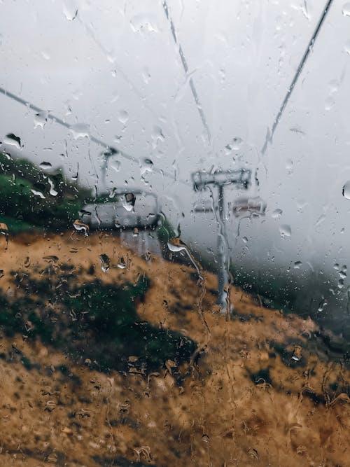 Water Droplets on a Glass Window