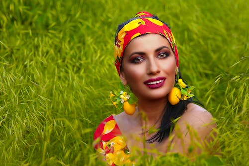 A Woman wearing Headband