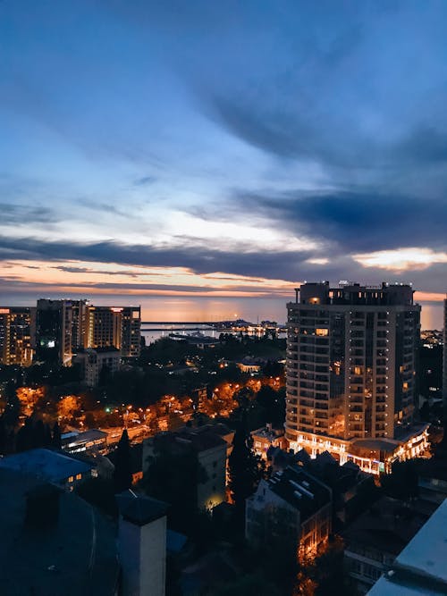 Základová fotografie zdarma na téma budovy, centrum města, fotka z vysokého úhlu