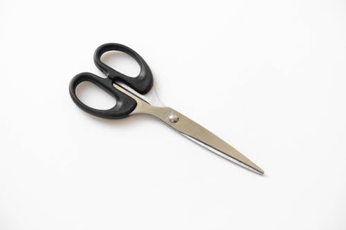 Free Scissors with Black Handle Stock Photo