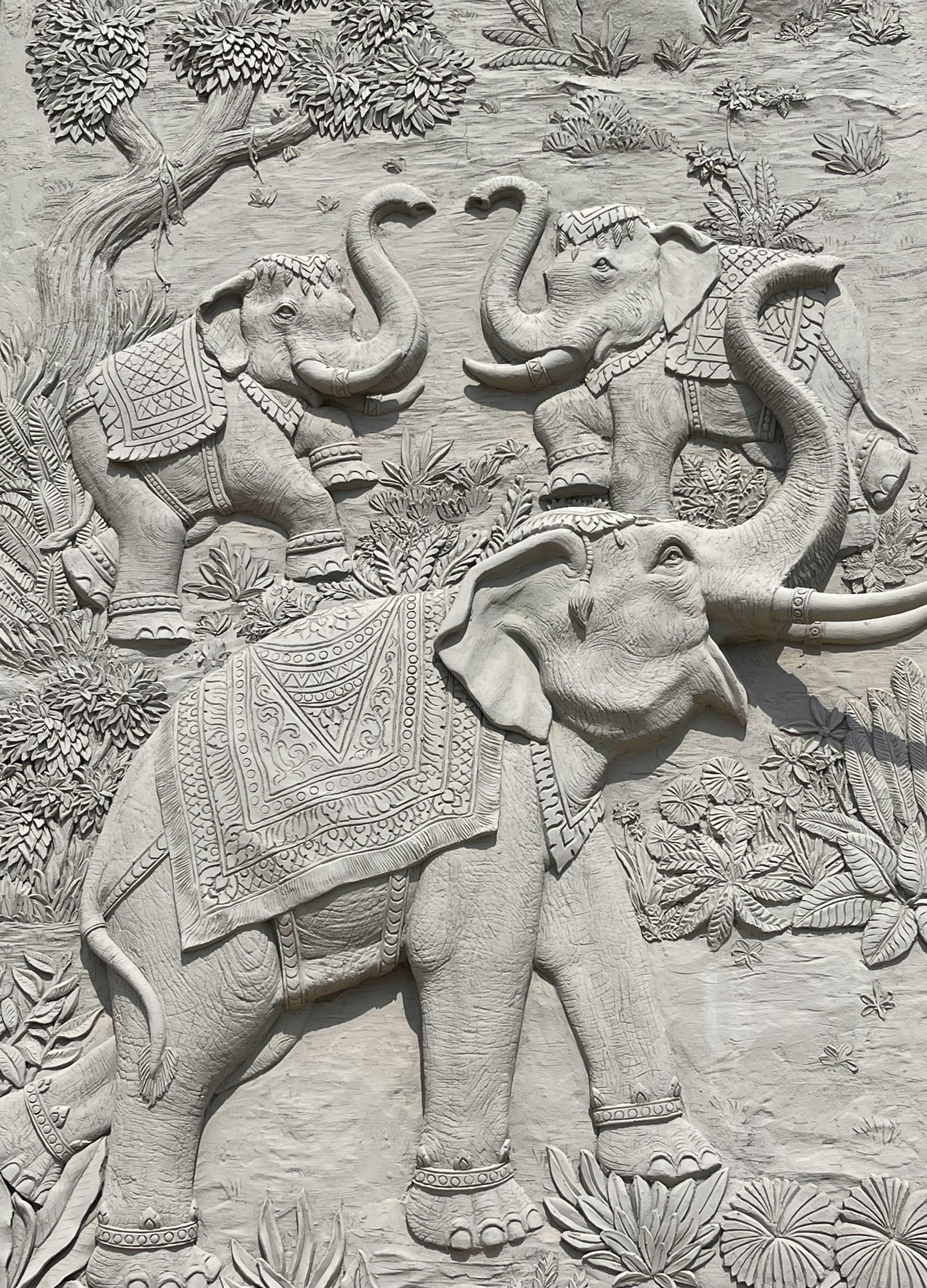 Gray Elephant Embossed Wall Decor · Free Stock Photo