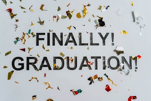 Close-up Photo of Graduation Text 