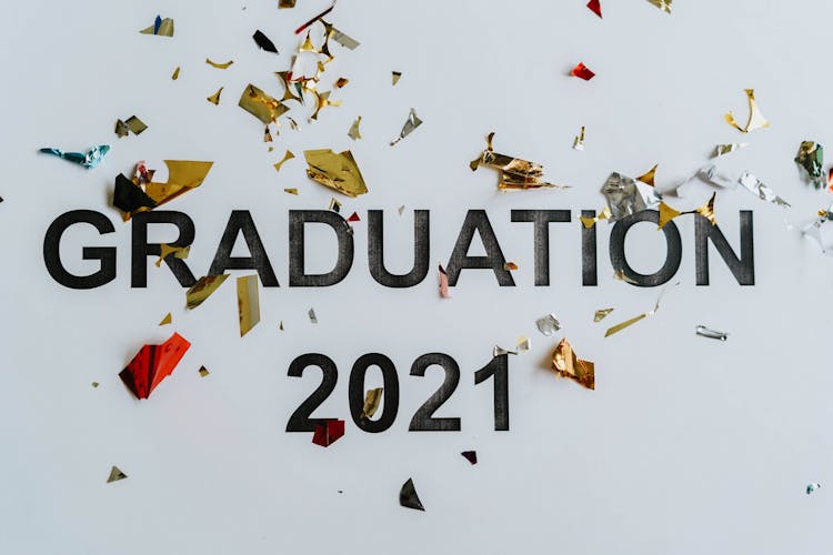 Graduation 2021 With Confetti