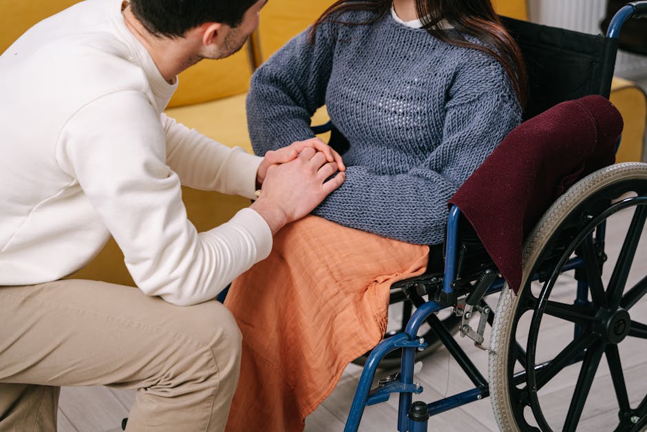 Man Holding Woman's Hands