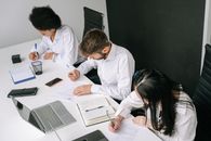 People Sitting at the Table