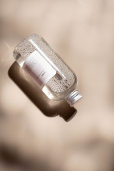 Aesthetic minimalist studio shot of a beauty product with clean, soft lighting.