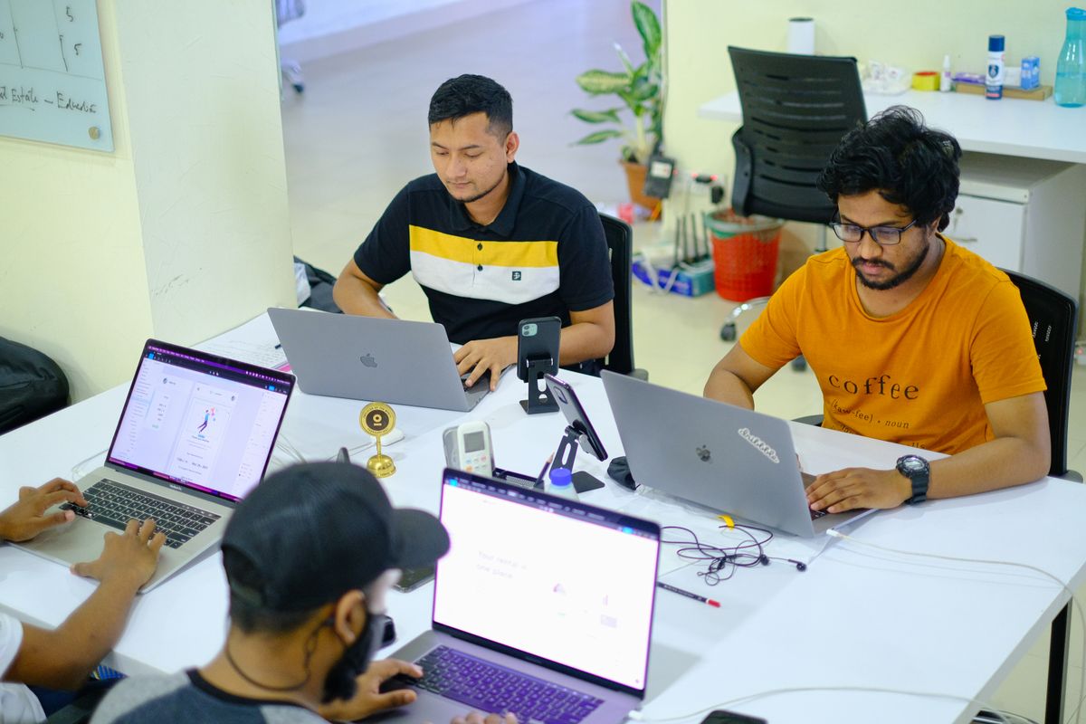 WebApex team collaborating on a project