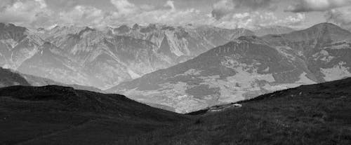 Photo De Paysage De Montagnes De Neige