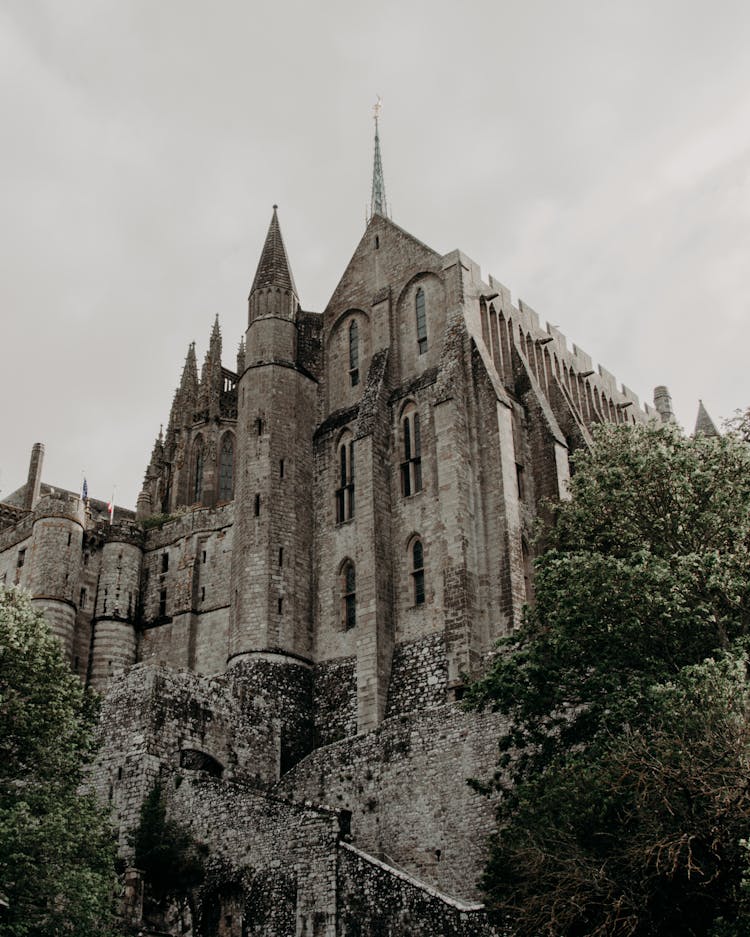 Medieval Castle With Stone Staircase