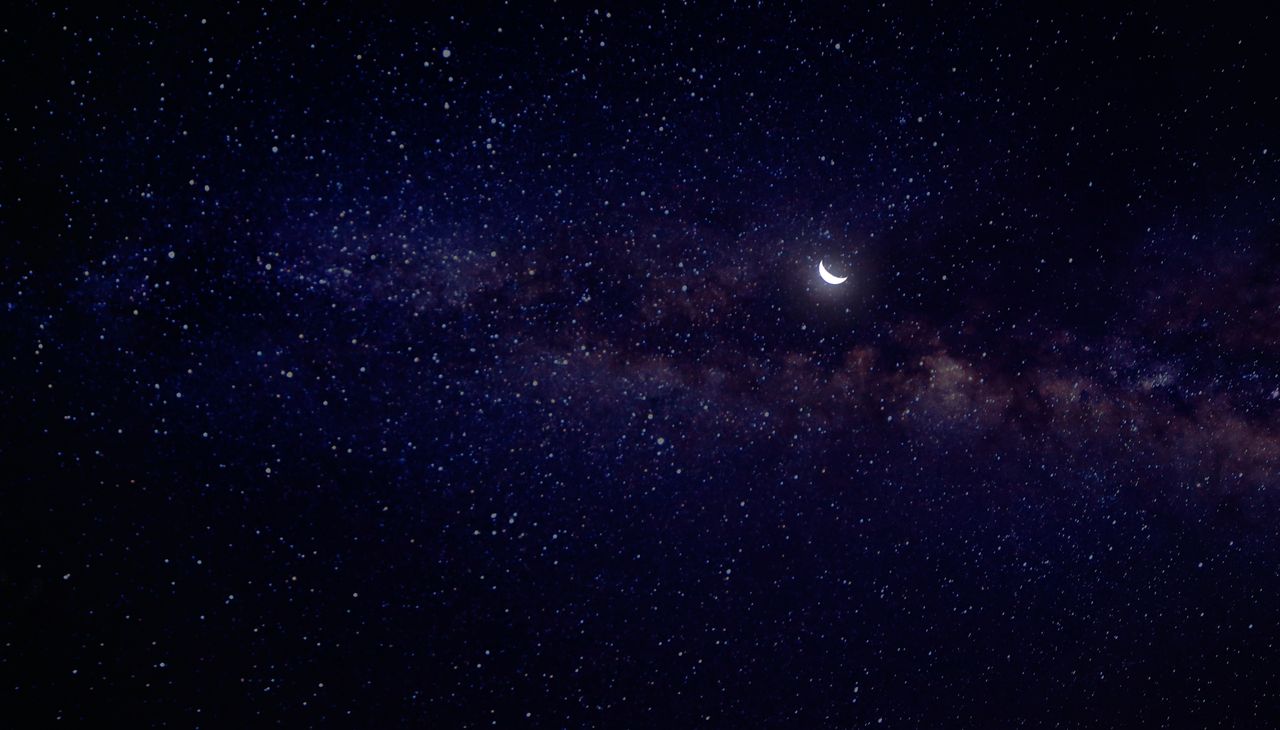 a breathtaking view of the starry night sky featuring the milky way an