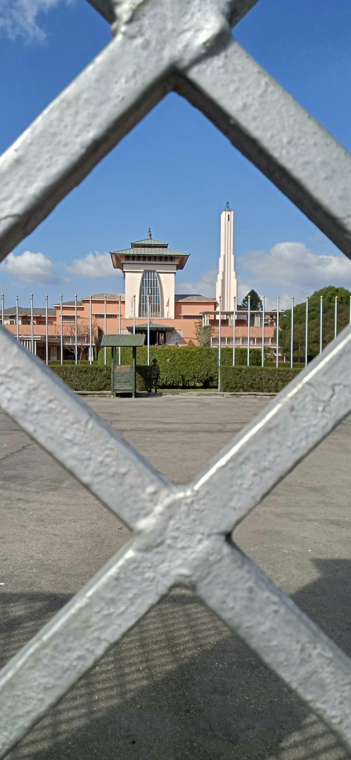 Laptop on a desk with audio waveform visualization representing ambient music