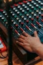 Hand Mixing Sound on Console