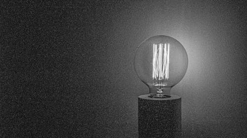 Free stock photo of grayscale, lamp, light