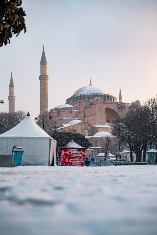 aya sofya, cami, dikey atış içeren Ücretsiz stok fotoğraf