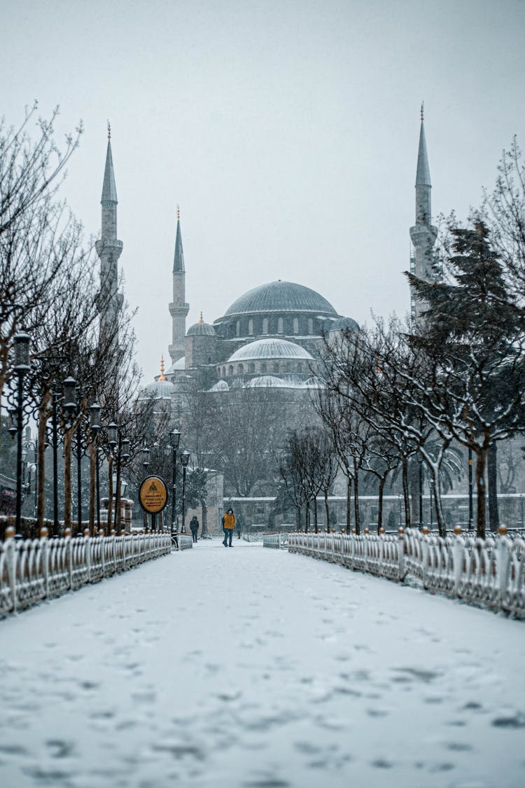 Photo Of Blue Mosque In Istanbul Turkey During Winter