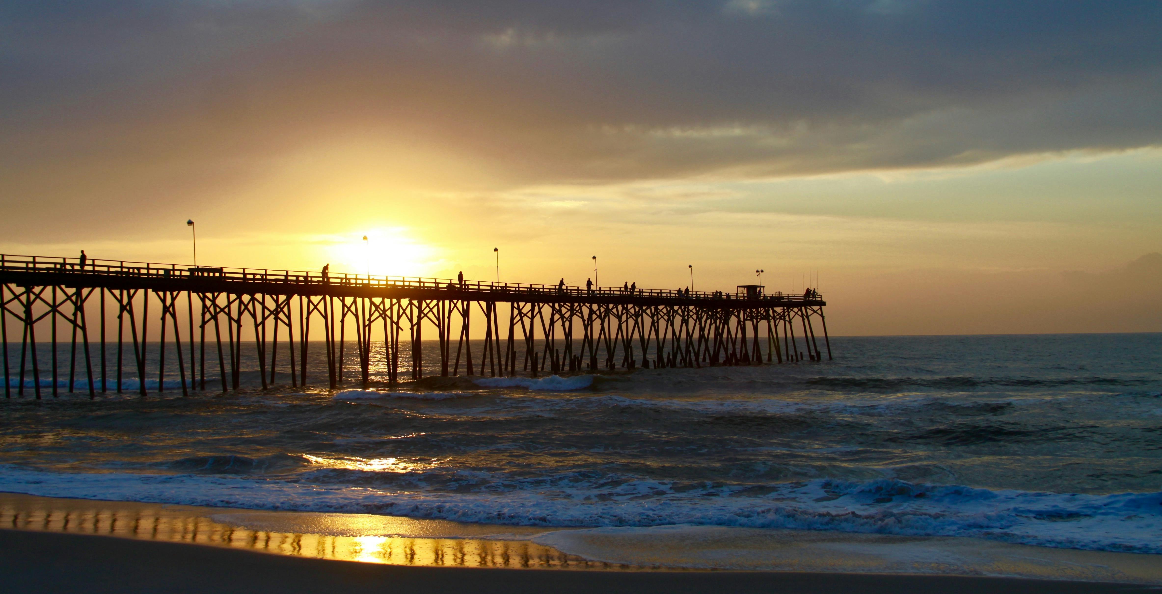 Free stock photo of north carolina, ocean, pier