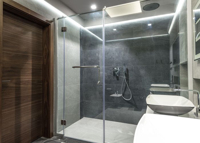 Shower remodel historic downtown home Needles CA