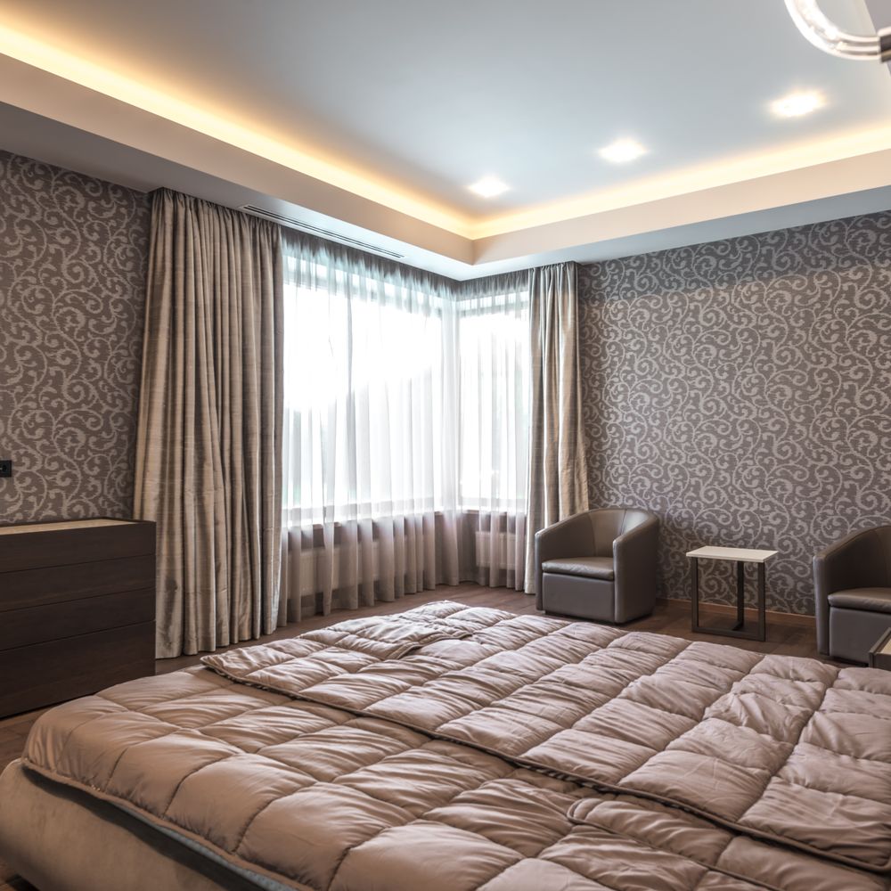 Interior Painting in Freezywater — dust sheets down and the room fully protected