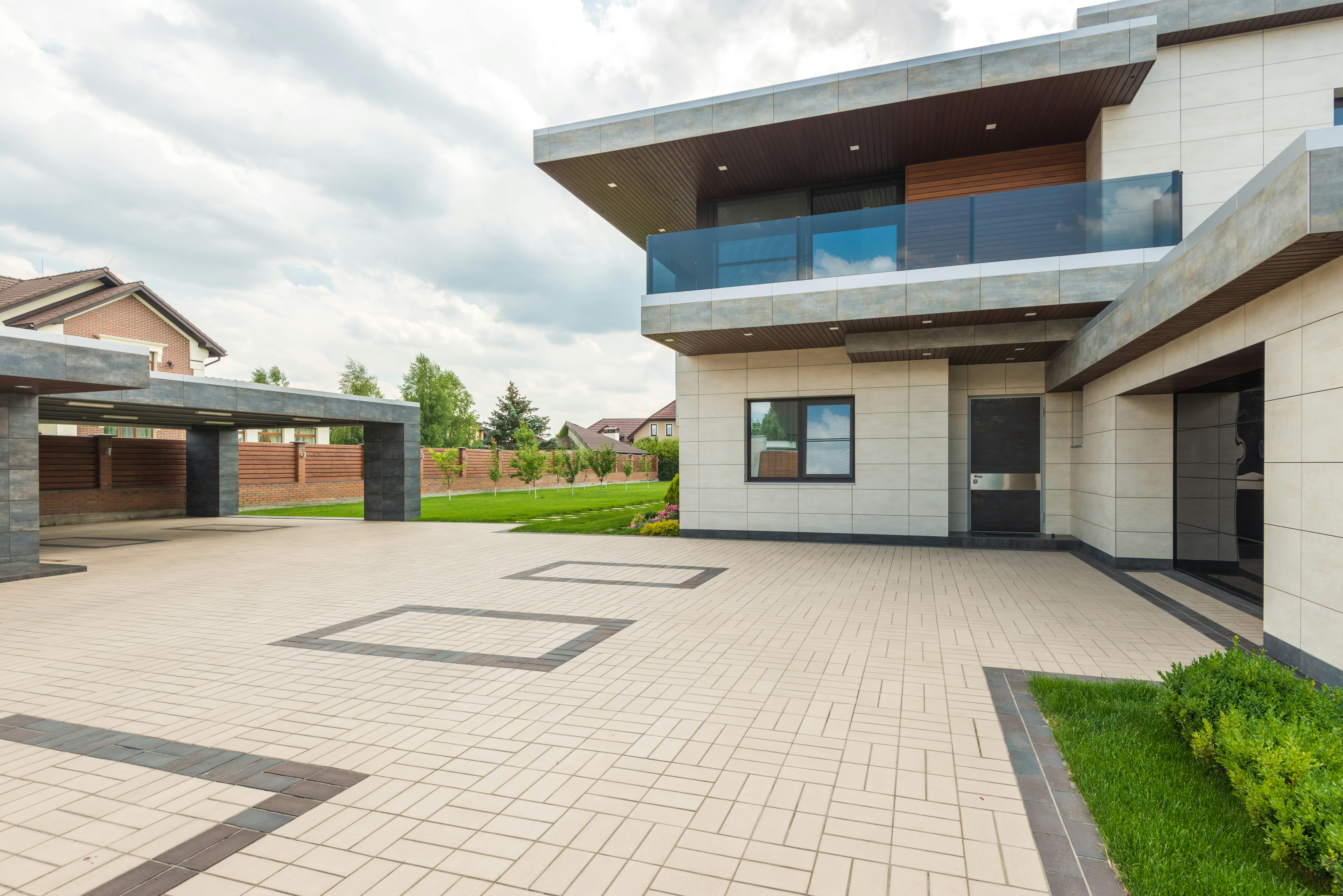 A Beautiful House With Garage Free Stock Photo   Pexels Photo 8134846 