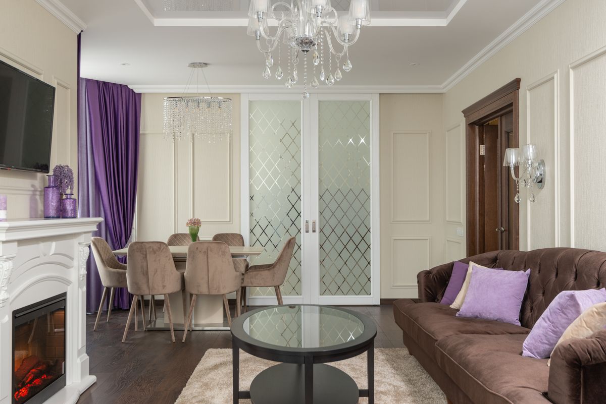 Living space with large glazed openings