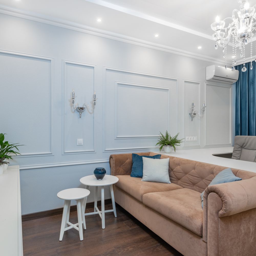 Commercial Decorating in North End — walls rolled to an even, flat finish