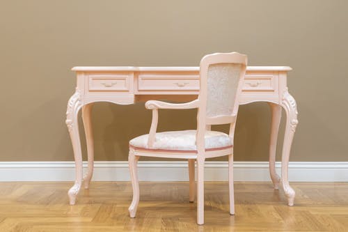 A Pink Table and Chair