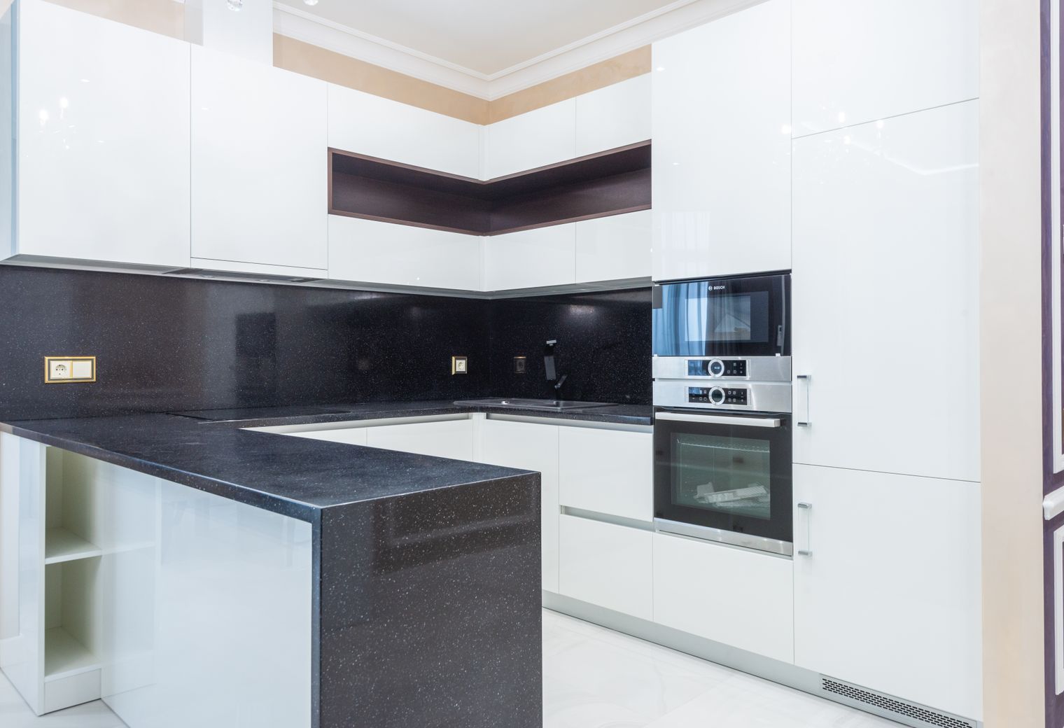 Kitchen Spraying in Gunnersbury — woodwork brushed to a crisp, smooth line
