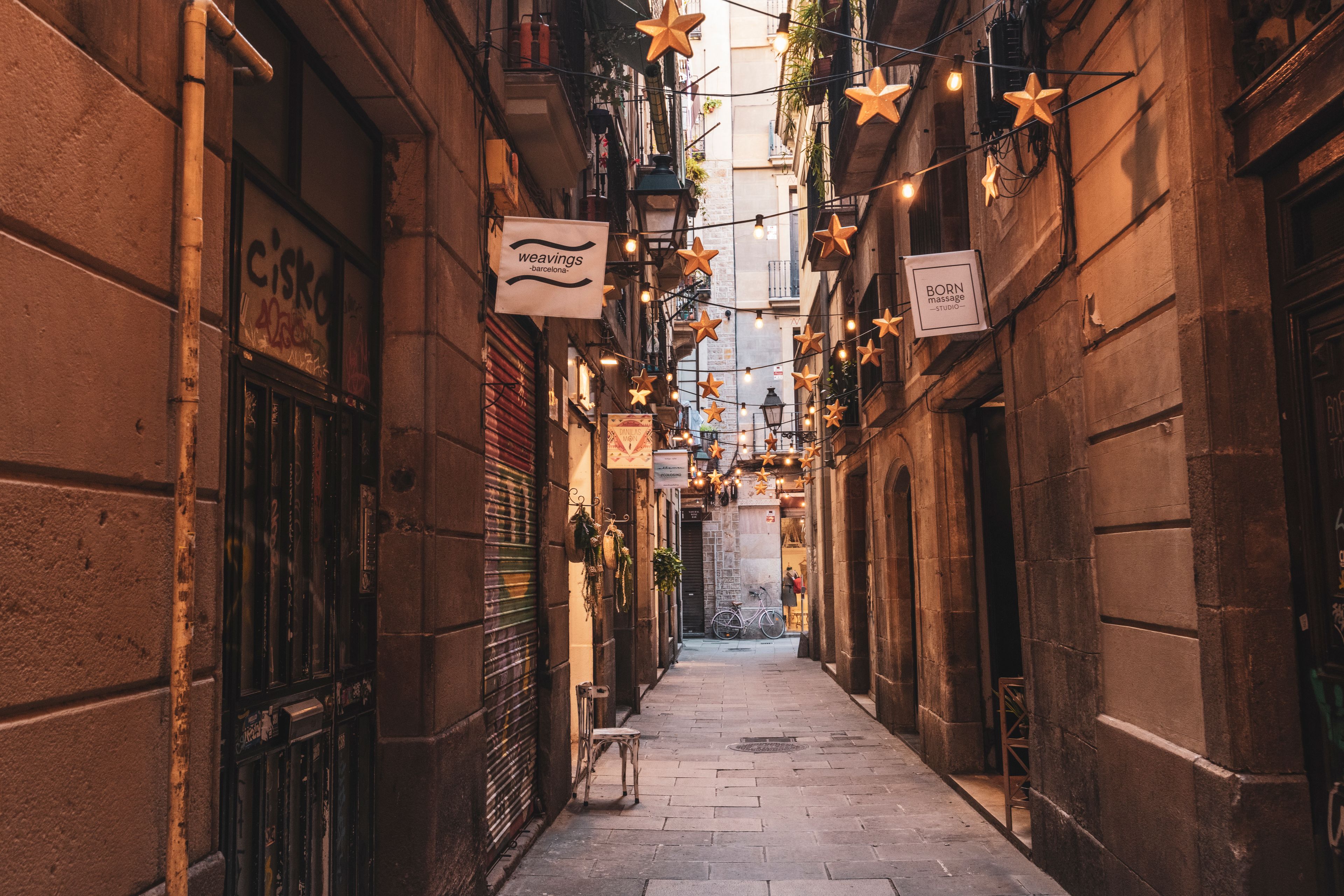 Carrer de Blai tapas street in Barcelona's Poble Sec, a budget-friendly neighborhood to stay